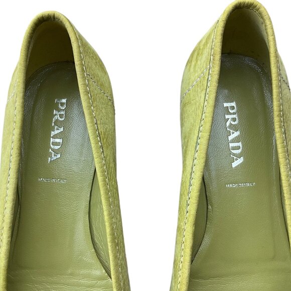 Vintage Prada Green Flats - Picture 8 of 9